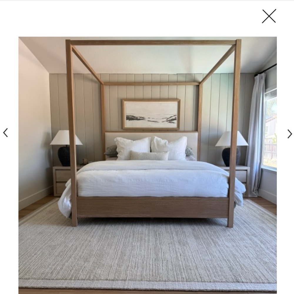 Pottery Barn Belgian Linen White Duvet Cover : King